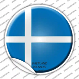 Shetland Islands Country Novelty Circle Sticker Decal