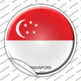 Singapore Country Novelty Circle Sticker Decal