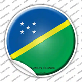 Solomon Islands Country Novelty Circle Sticker Decal