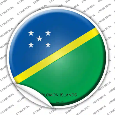 Solomon Islands Country Novelty Circle Sticker Decal
