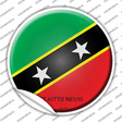 St Kitts Nevis Country Novelty Circle Sticker Decal