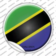 Tanzania Country Novelty Circle Sticker Decal