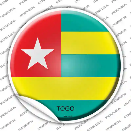 Togo Country Novelty Circle Sticker Decal