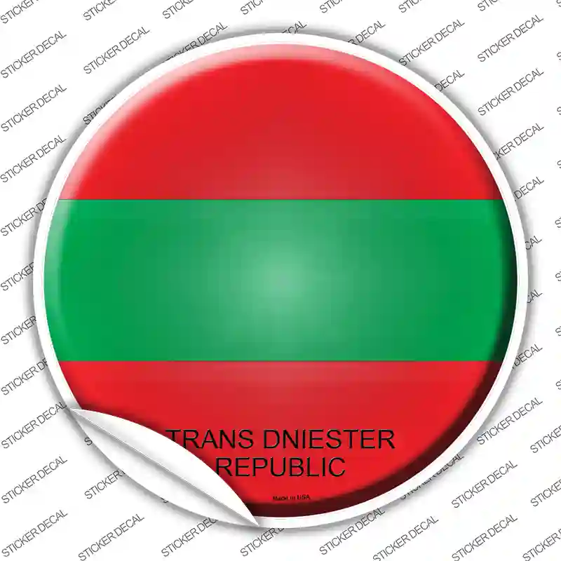 Trans Dniester Republic Novelty Circle Sticker Decal