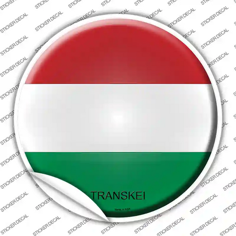 Transkei Country Novelty Circle Sticker Decal