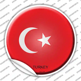 Turkey Country Novelty Circle Sticker Decal