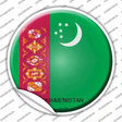 Turkmenistan Country Novelty Circle Sticker Decal