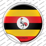 Uganda Country Novelty Circle Sticker Decal