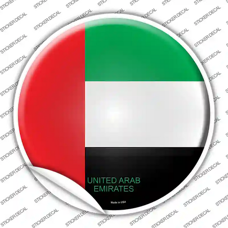 UN Arab Emirates Novelty Circle Sticker Decal