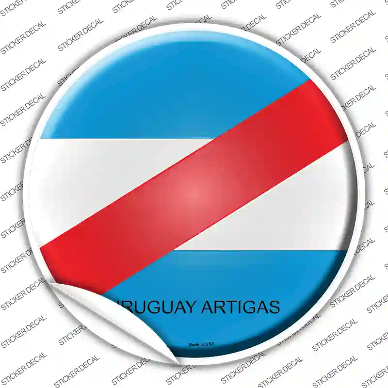 Uruguay Artigas Country Novelty Circle Sticker Decal