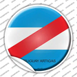 Uruguay Artigas Country Novelty Circle Sticker Decal