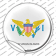 US Virgin Islands Novelty Circle Sticker Decal