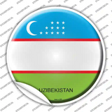 Uzibekistan Country Novelty Circle Sticker Decal