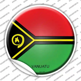 Vanuatu Country Novelty Circle Sticker Decal