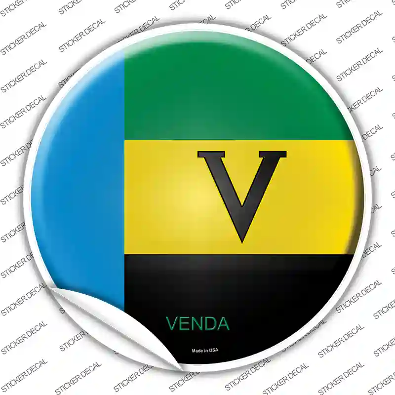 Venda Country Novelty Circle Sticker Decal