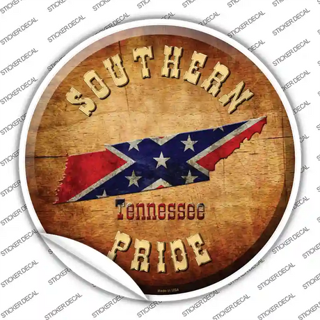 Southern Pride Tennessee Novelty Circle Sticker Decal