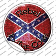 Rebel To The Core Novelty Circle Sticker Decal