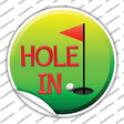 Hole In One Novelty Circle Sticker Decal