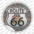 Illinois Route 66 Novelty Circle Sticker Decal