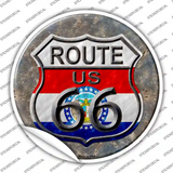 Missouri Route 66 Novelty Circle Sticker Decal