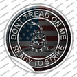 Dont Tread On Me Novelty Circle Sticker Decal