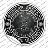 Americas Freedom Novelty Circle Sticker Decal