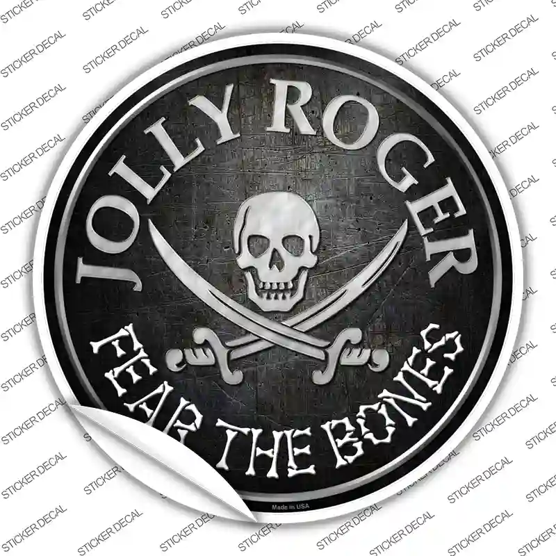 Fear The Bones Novelty Circle Sticker Decal