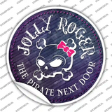 The Pirate Next Door Novelty Circle Sticker Decal