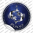 Pisces Novelty Circle Sticker Decal