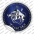 Taurus Novelty Circle Sticker Decal