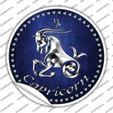 Capricorn Novelty Circle Sticker Decal