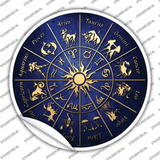 Zodiac Signs Novelty Circle Sticker Decal