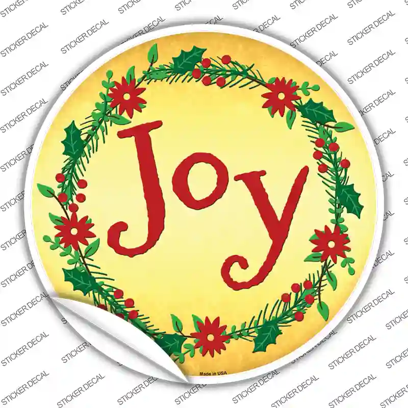 Joy Novelty Circle Sticker Decal