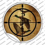 Duck Hunter Novelty Circle Sticker Decal