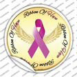 Ribbon Of Hope Novelty Circle Sticker Decal
