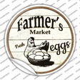 Farmers Market Eggs Novelty Circle Sticker Decal