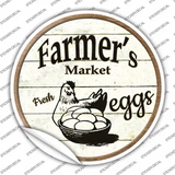 Farmers Market Eggs Novelty Circle Sticker Decal