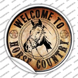 Horse Country Novelty Circle Sticker Decal