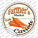 Farmers Market Carrots Novelty Circle Sticker Decal