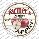 Farmers Market Apples Novelty Circle Sticker Decal