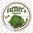Farmers Market Lettuce Novelty Circle Sticker Decal