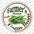 Farmers Market Green Beans Novelty Circle Sticker Decal