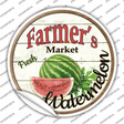 Farmers Market Watermelon Novelty Circle Sticker Decal