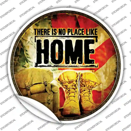 There Is No Place Like Home Novelty Circle Sticker Decal