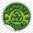 Zombie Killer Novelty Circle Sticker Decal