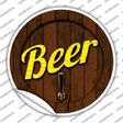 Beer Keg Tap Novelty Circle Sticker Decal