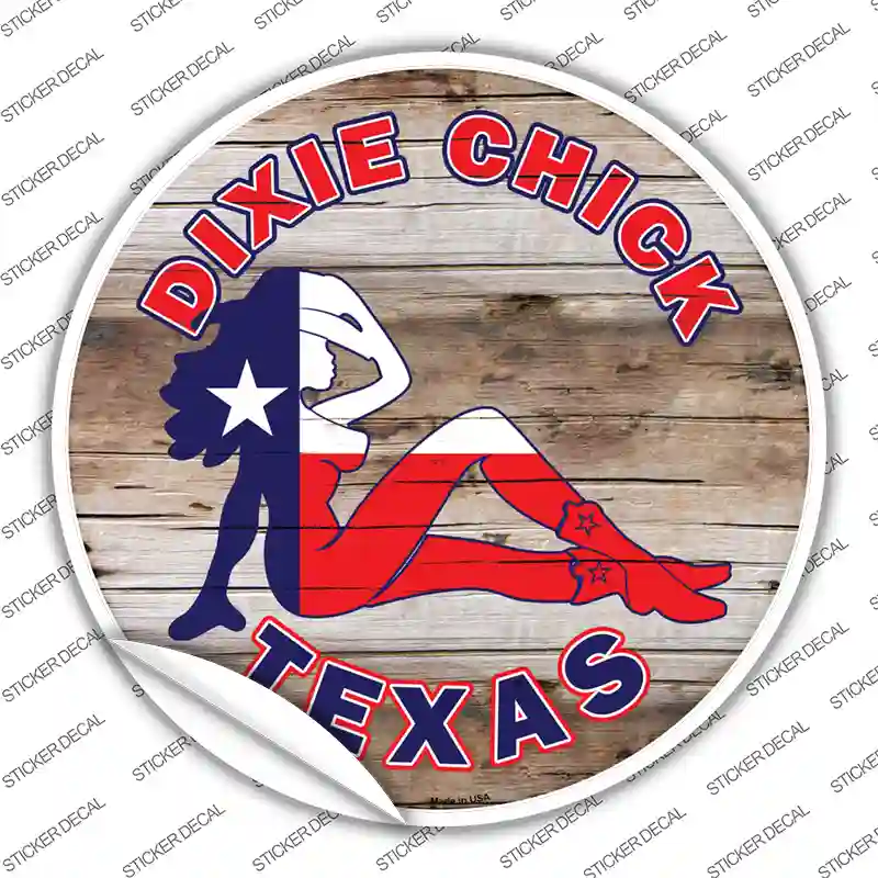 Dixie Chicks Texas Novelty Circle Sticker Decal