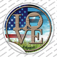 Love Arkansas Novelty Circle Sticker Decal