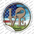 Love Kentucky Novelty Circle Sticker Decal