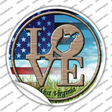 Love West Virginia Novelty Circle Sticker Decal